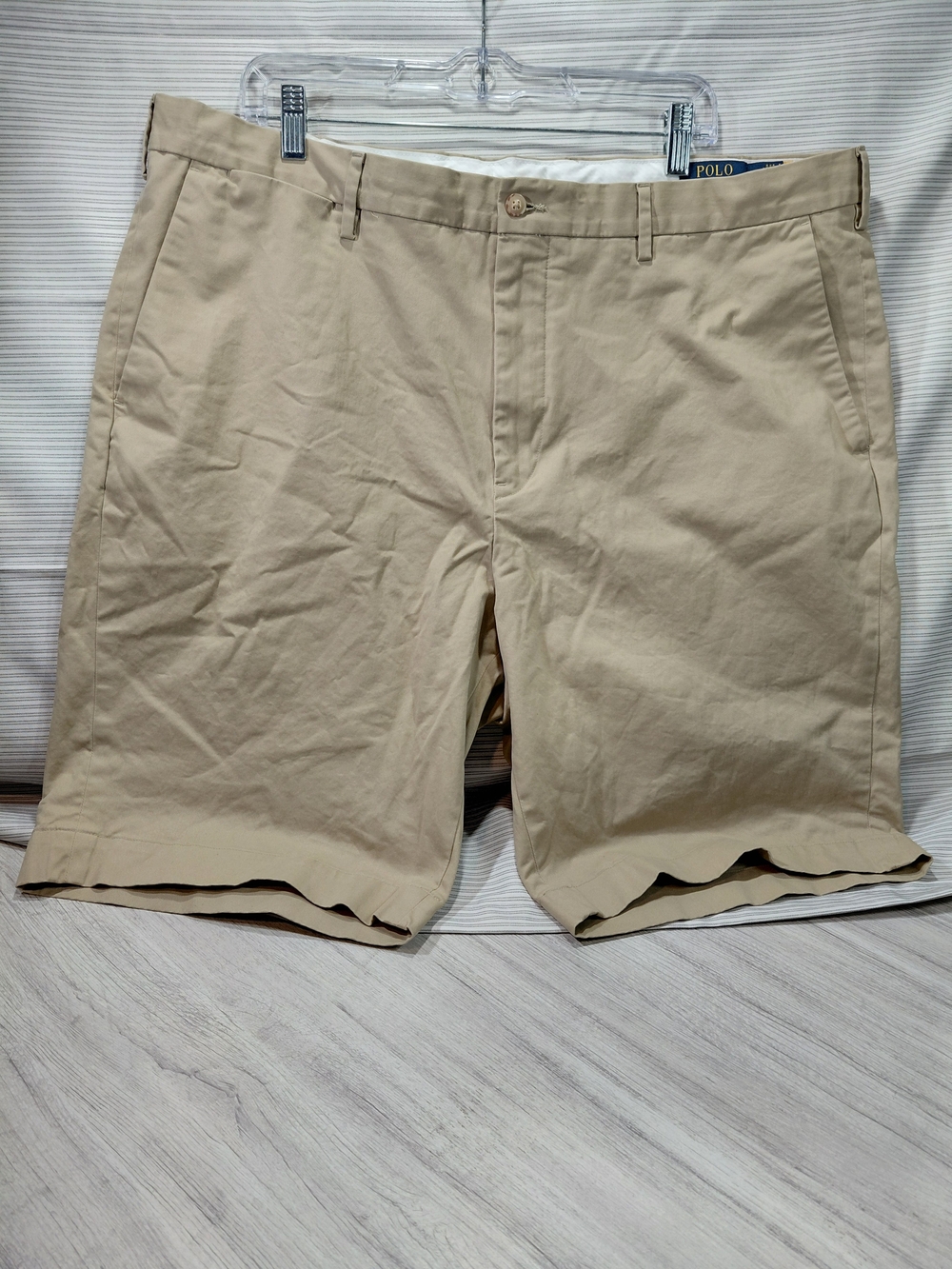Polo Ralph Lauren Men’s Khaki Classic Chino Shorts Classic Fit (NO STRETCH) SZ42